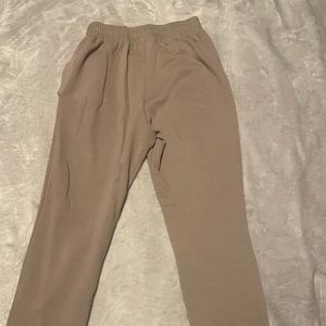 tan joggers cute and tight fitting, So comfortable